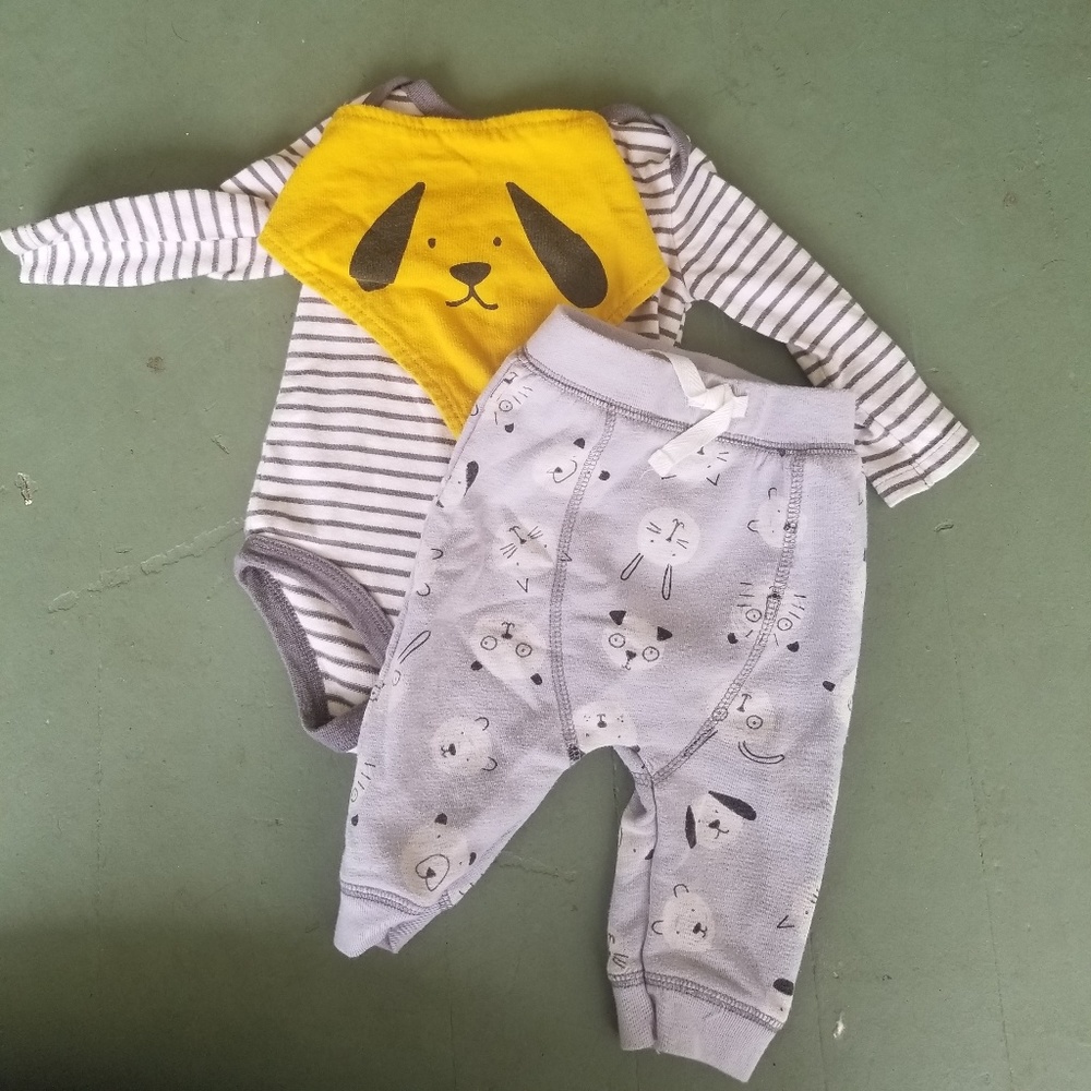 Cat & Jack 0-3M Puppy Set